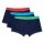Happy Socks Unterwäsche Boxershorts Solid (Baumwolle) navyblau Herren - 3 Stück