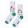 Happy Socks Tagessocke Crew No1 Dad weiss/bunt - 1 Paar