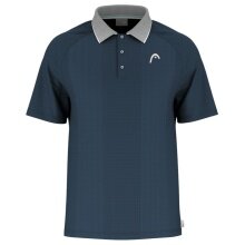 Head Tennis-Polo Performance (100% Polyester, Moisture Transfer Microfiber Technologie) 2025 navyblau Herren