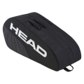 Head Tennis-Racketbag Base Racquet Bag M (Schlägertasche, 2 Hauptfächer) 2025 schwarz 6er