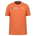 Head Tennis-Tshirt Rainbow (Mischgewebe, feuchtigkeitsabsorbierend) 2025 orange Herren