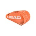 Head Tennis-Racketbag Tour Racquet Bag L (Schlägertasche, 2 Hauptfächer) 2026 orange/weiss 9er