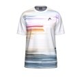 Head Tennis-Tshirt Topspin (schnelltrocknend, modern) 2026 weiss/lila Herren