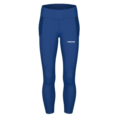 Head Tennishose Tech Tight (hoher Bund, elastisches Material) lang royalblau Damen