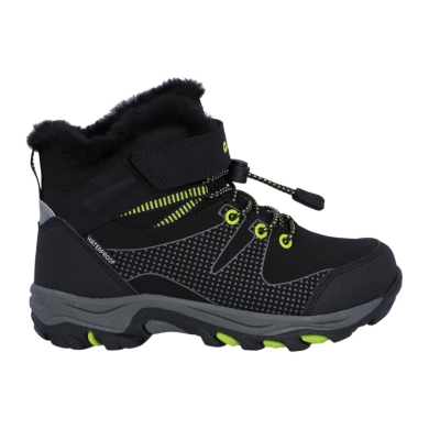 Hi-Tec Wanderschuhe Jackdaw Mid WP JR (wasserdicht) schwarz/lime Kinder