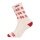 HomeOfSocks Wollsocke Skandinavisch Thick Flag Norwegen ecru/rot - 1 Paar