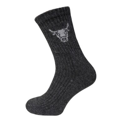 HomeOfSocks Wollsocke Yak Crew anthrazitgrau - 1 Paar