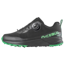 Icebug Winter-Trail-Laufschuhe NewRun BUGrip GTX (BOA® Fit System, wasserdicht, mit Spikes) schwarz/grün Damen