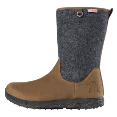 Icebug Winterstiefel Grove ReWool BUGrip (wasserdicht, mit Spikes) grau/braun Damen