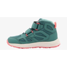 Jack Wolfskin Wanderschuhe Woodland 2 Texapore Mid VC (Klett­ver­schluss, wasserdicht) jade grün Kinder