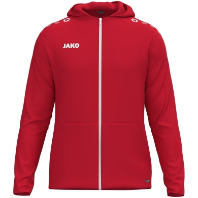 JAKO Kapuzenjacke One (Innenseite aus Micro-Fleece,) rot Damen