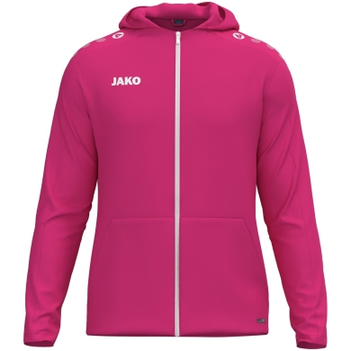 JAKO Kapuzenjacke One (Innenseite aus Micro-Fleece,) rosa Damen
