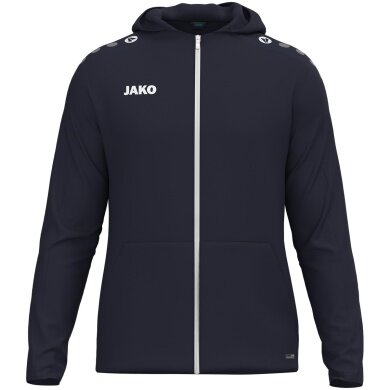 JAKO Kapuzenjacke One (Innenseite aus Micro-Fleece, 100% rec. Polyester) marineblau Kinder