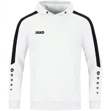 JAKO Kapuzenpullover (Hoodie) Power Kapuzensweat (Bio-Baumwolle) weiss Kinder