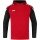 JAKO Kapuzensweat (Hoodie) Performance (Polyester-Fleece) rot/schwarz Kinder