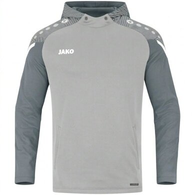 JAKO Kapuzensweat (Hoodie) Performance (Polyester-Fleece) hellgrau Kinder