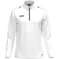 JAKO Langarmshirt Ziptop One (100% rec. Polyester, Innenseite aus Micro-Fleece) weiss Kinder