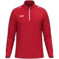 JAKO Langarmshirt Ziptop One (100% rec. Polyester, Innenseite aus Micro-Fleece) rot Herren
