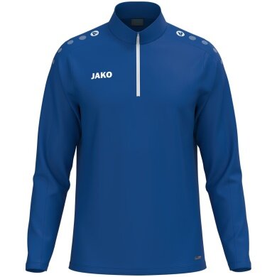 JAKO Langarmshirt Ziptop One (100% rec. Polyester, Innenseite aus Micro-Fleece) royalblau Kinder