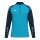 JAKO Langarmshirt Ziptop Sonic (rec. Polyester, weiches Tragegefühl) aquablau/marineblau Herren