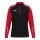 JAKO Langarmshirt Ziptop Sonic (rec. Polyester, weiches Tragegefühl) schwarz/rot Herren
