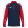 JAKO Langarmshirt Ziptop Sonic (rec. Polyester, weiches Tragegefühl) marineblau/rot Herren