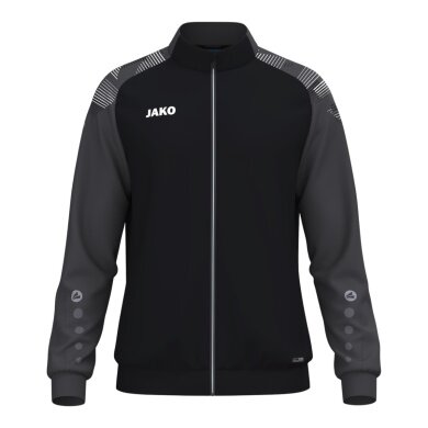JAKO Trainingsjacke (Polyester) Sonic (100% rec. Polyester, moderner Look) schwarz/anthrazitgrau Kinder
