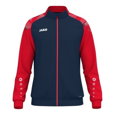 JAKO Trainingsjacke (Polyester) Sonic (100% rec. Polyester, moderner Look) marineblau/rot Kinder