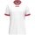 JAKO Sport-Tshirt Retro Trikot (V-Ausschnitt, atmungsaktiv) kurzarm weiss/rot Herren