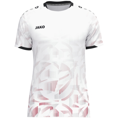 JAKO Sport-Tshirt Trikot Sonic KA (schnelltrocknend, strapazierfähig) weiss/rot/grau Kinder