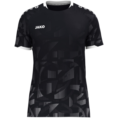 JAKO Sport-Tshirt Trikot Sonic KA (schnelltrocknend, strapazierfähig) schwarz/anthrazitgrau/weiss Herren