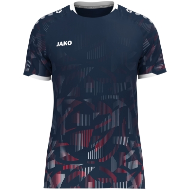 JAKO Sport-Tshirt Trikot Sonic KA (schnelltrocknend, strapazierfähig) marineblau/rot/weiss Kinder