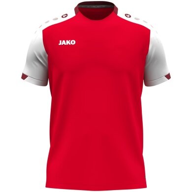 JAKO Sport-Tshirt Dynamic (100% rec.Polyester) rot/weiss/dunkelrot Kinder