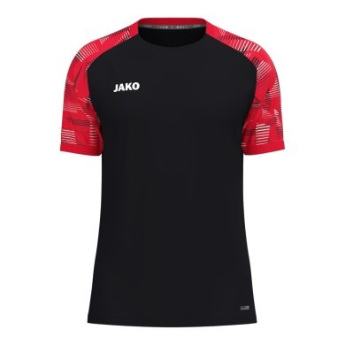 JAKO Sport-Tshirt Sonic (atmungsaktiv, strapazierfähig) schwarz/rot Herren