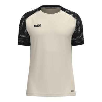 JAKO Sport-Tshirt Sonic (atmungsaktiv, strapazierfähig) beige/schwarz Herren