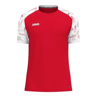 JAKO Sport-Tshirt Sonic (atmungsaktiv, strapazierfähig) rot/weiss Herren