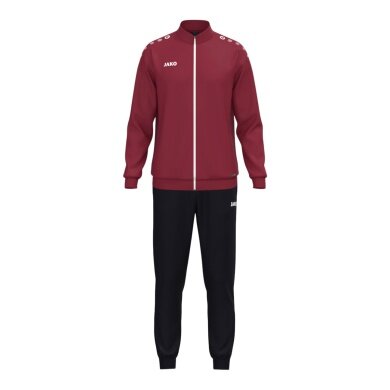 JAKO Trainingsanzug (Polyesteranzug) One - 100% rec. Polyester - bordeauxrot/schwarz Herren