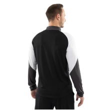 JAKO Trainingsanzug Polyester Dynamic (Jacke und Hose, sportiver Schnitt) schwarz/weiss/anthrazitgrau Herren