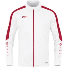 JAKO Trainingsanzug Polyester Power (Jacke und Hose) weiss/rot Herren