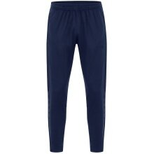JAKO Trainingshose (Polyesterhose) Power (elastisch, Seitentaschen mit Reißverschluss) lang marineblau Herren