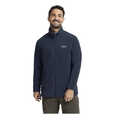 Jack Wolfskin Fleecejacke Taunus 100 Full Zip (leicht, atmungsaktiv) nachtblau Herren