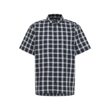 Jack Wolfskin Wanderhemd Planalto (Bio-Baumwolle) Kurzarm navyblau Herren