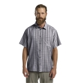 Jack Wolfskin Wanderhemd Meseta (schnelltrocknend, atmungsaktiv) Kurzarm grau/weiss Herren