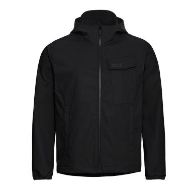 Jack Wolfskin Wanderjacke Mahani (UV-Schutz, leicht, atmungsaktiv) schwarz Herren