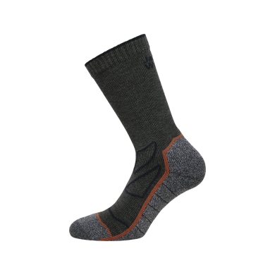 Jack Wolfskin Wandersocke Crew Vojo CL (geruchshemmend, schnelltrocknend) dunkelgrau - 1 Paar