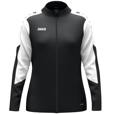 JAKO Polyesterjacke Dynamic (100% rec. Polyester) schwarz/weiss/anthrazitgrau Damen