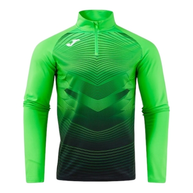 Joma Lauf-Langarmshirt Elite XII Sweatshirt (optimale Bewegungsfreiheit, 1/4 Zip) grün Herren