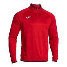 Joma Pullover Combi Premium Sweatshirt (Half-Zip, Stehkragen) rot/navyblau Herren