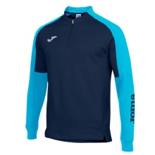 Joma Pullover Eco Championship Sweatshirt (Half-Zip, hoher Tragekomfort) marineblau/türkis Herren