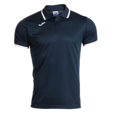 Joma Sport-Polo Combi Premium (komfortable Passform, atmungsaktiv) marineblau/weiss Herren